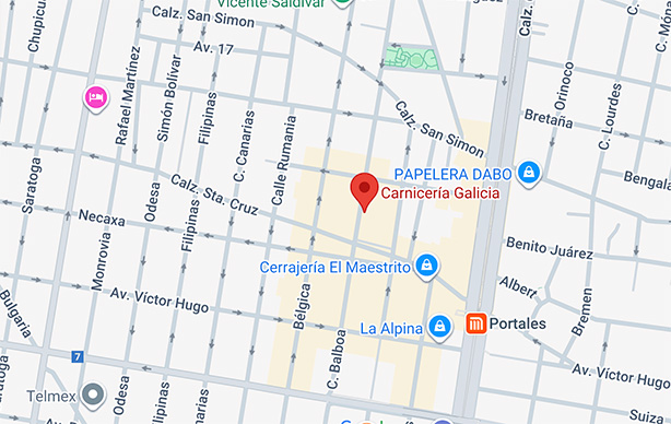 Nos ubicamos al interior del mercado de portales